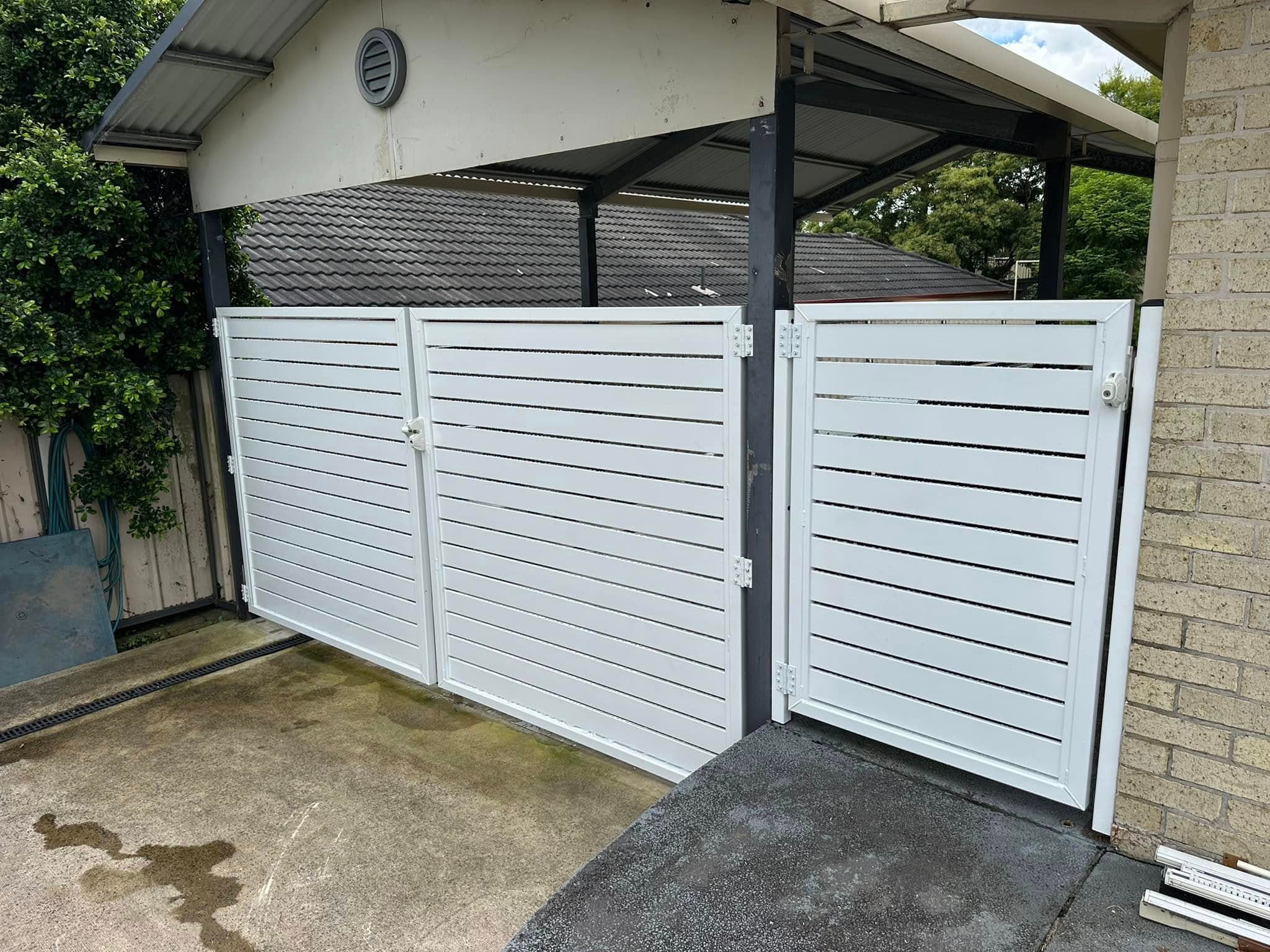 Custom aluminium slat gates by Carl — Nadfix Property Solutions